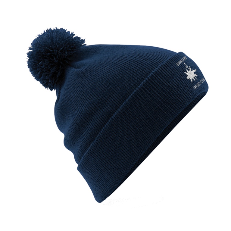 KINGSCLERE CC Original Pom Pom Beanie : Navy