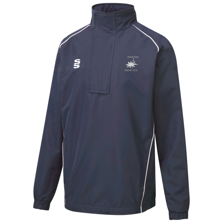 KINGSCLERE CC Dual Curve 1/4 Zip Rain Jacket : Navy