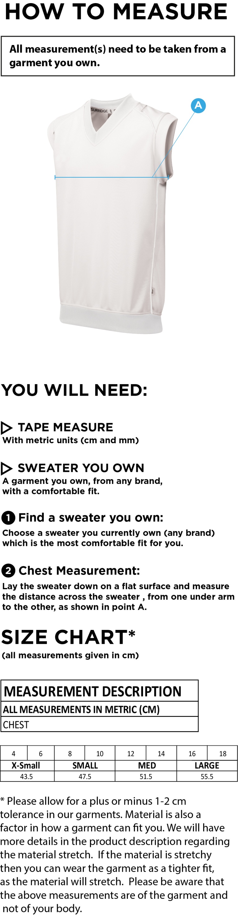 KINGSCLERE CC BLAST SLEEVELESS WOMENS SWEATER-Ivory - Size Guide