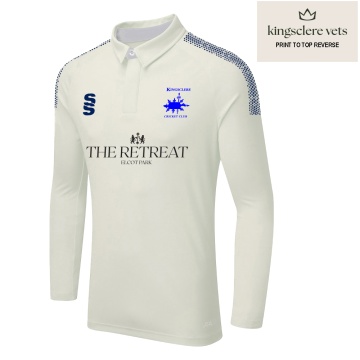 KINGSCLERE CC DUAL LONG SLEEVE CRICKET SHIRT (WOMENS)-Ivory