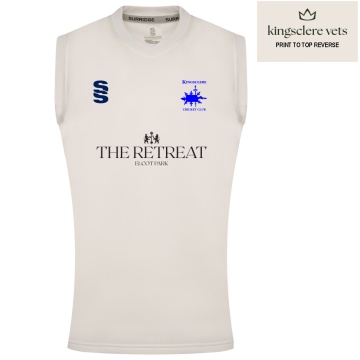 KINGSCLERE CC BLAST SLEEVELESS WOMENS SWEATER-Ivory