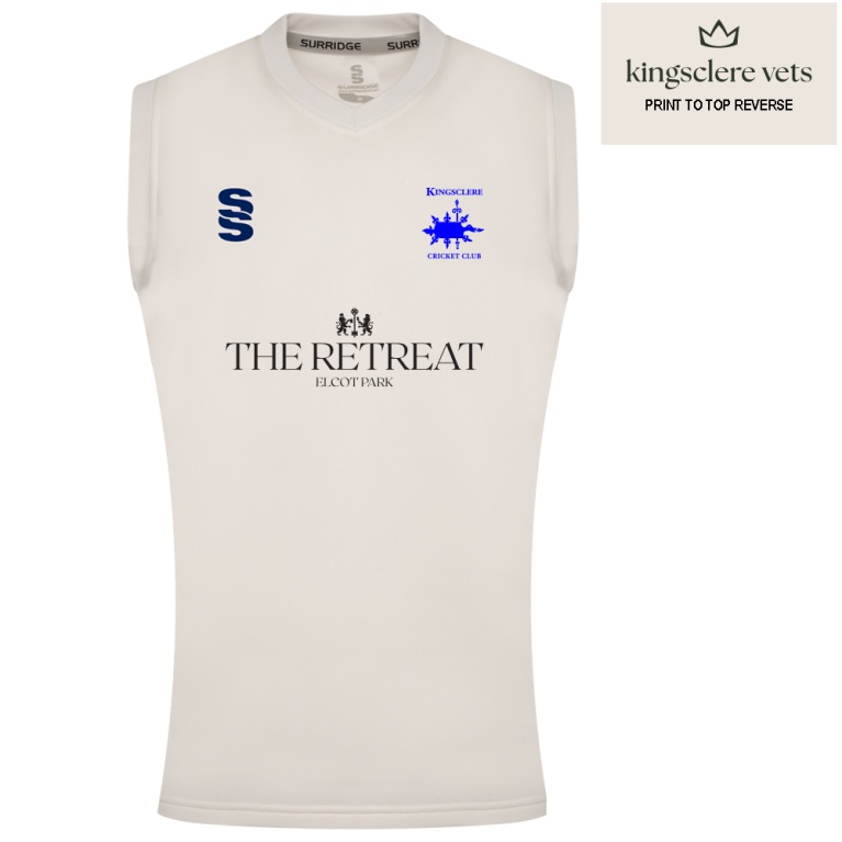 KINGSCLERE CC BLAST SLEEVELESS WOMENS SWEATER-Ivory